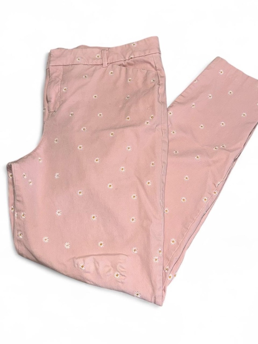 Old Navy Blush Pink Daisy Chino Shorts
